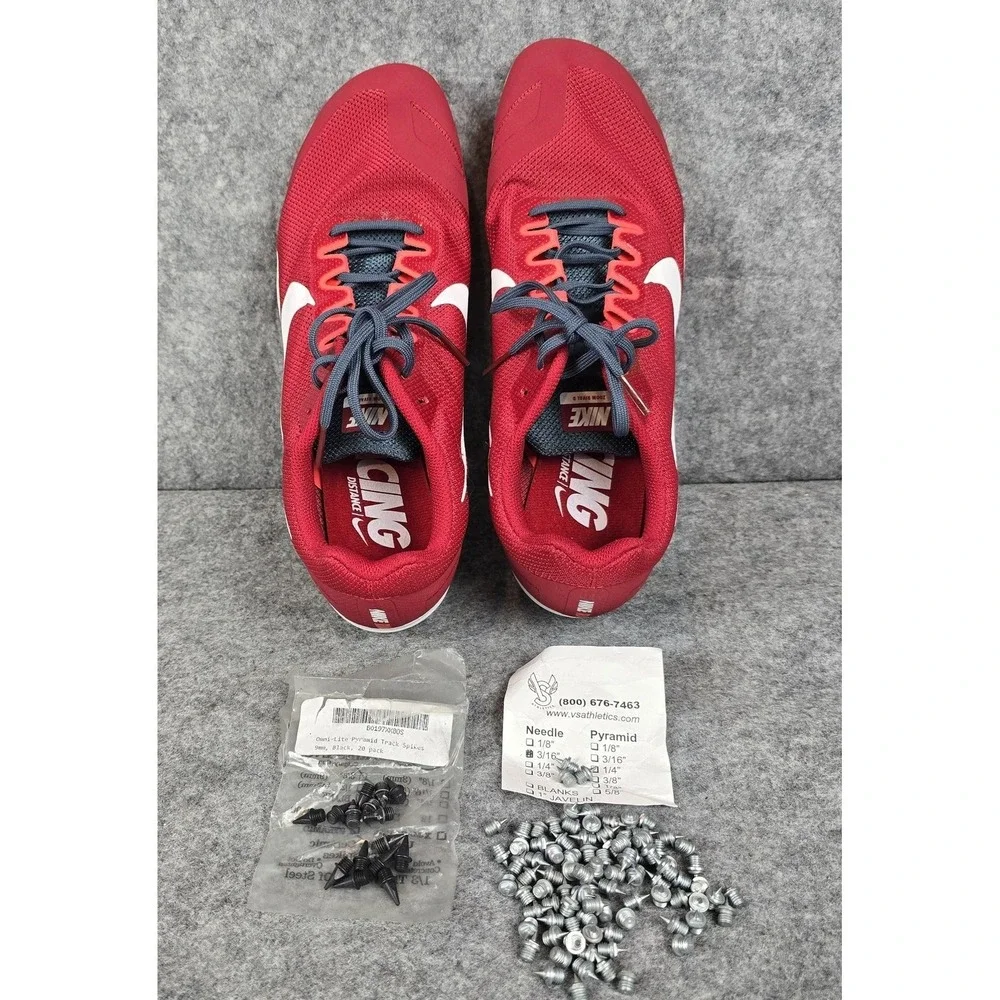 Nike Zoom Rival D Shoes Mens Size 11 Red Racing Track Spikes 907566-601 - Picture 11 of 13